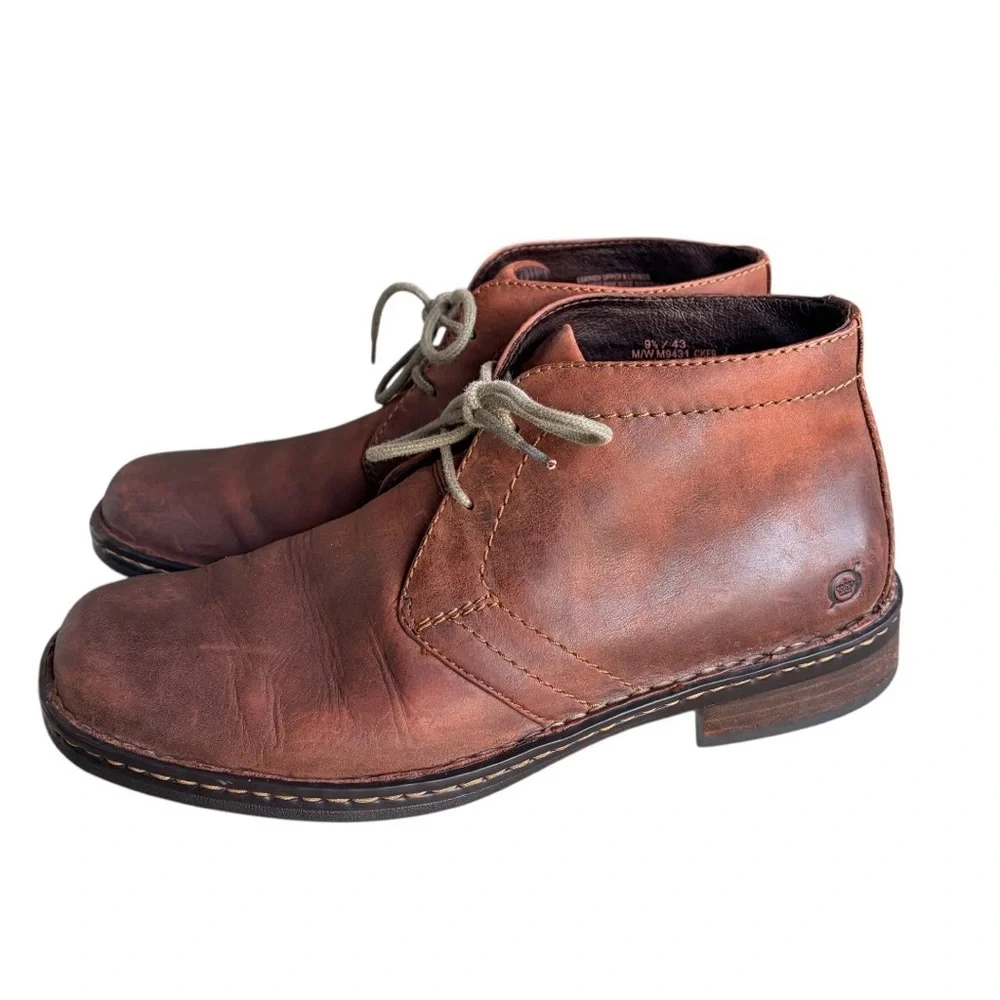Born Harrison Brown Leather Chukka Boot Size 9.5
